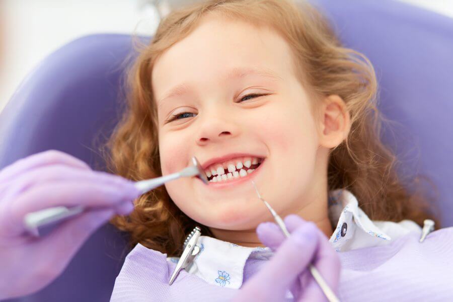 Young Girl at Dentist